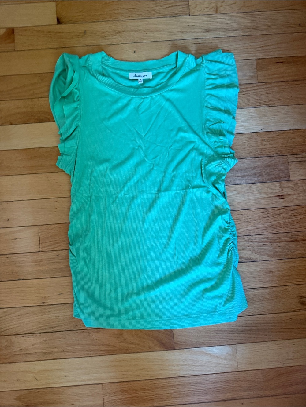 Another Love Mint Green Ruffle Sleeve Tank